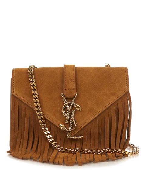 ysl crossbody suede|ysl cross shoulder bag.